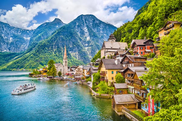 奧地利・哈爾斯塔特湖景